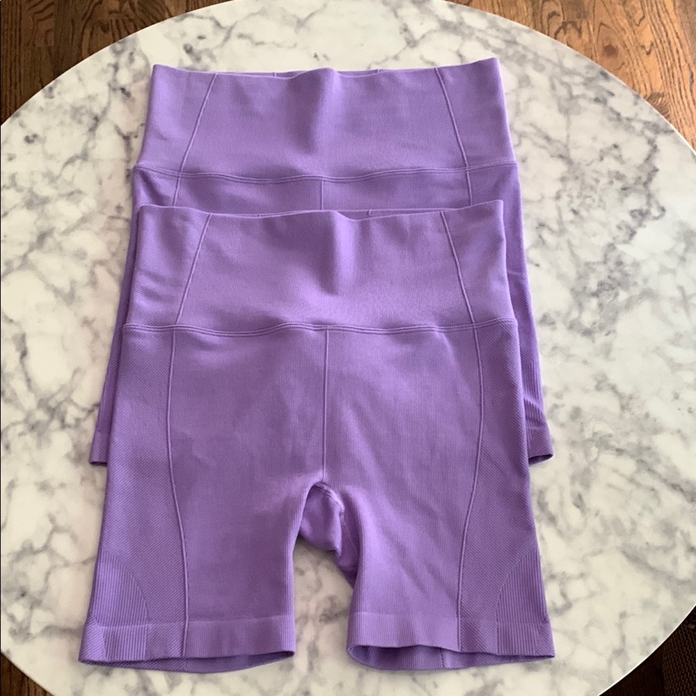 🔮 2 Lavender Bike Shorts